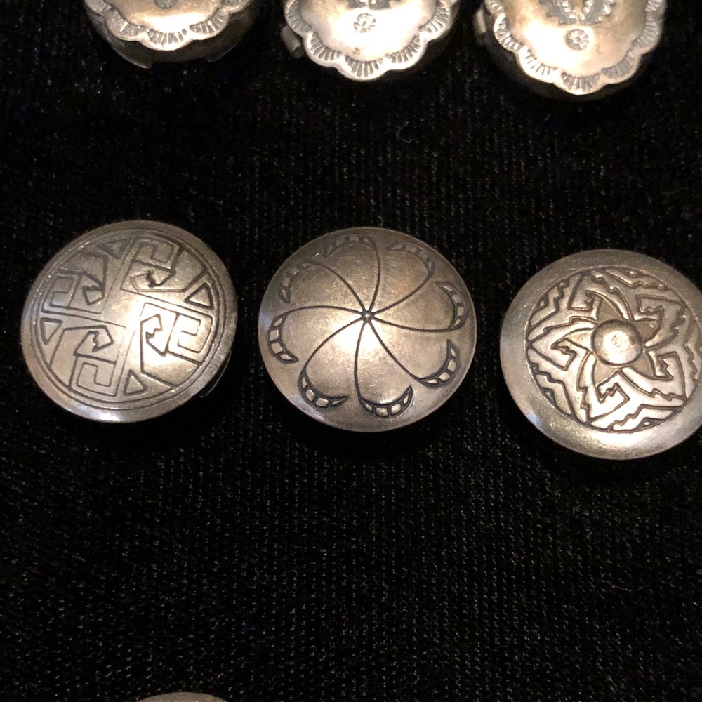 Button Covers, Silver Metal, 8 - Picture 3 of 6